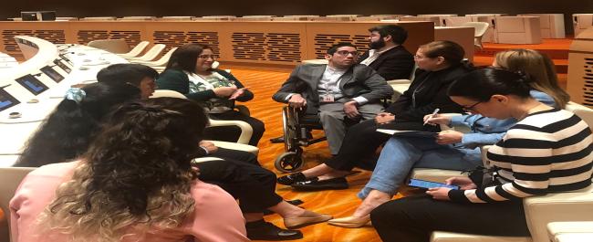 Paraguay team during session of CRPD 29
