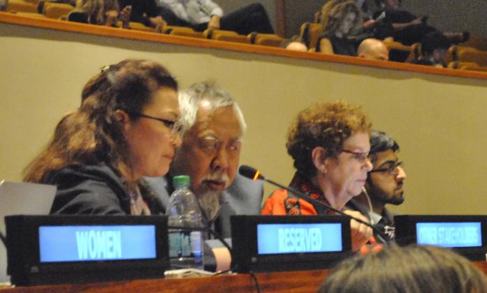 Lauro Purcil, ASEAN Disability Forum, intervening at the HLPF 2016