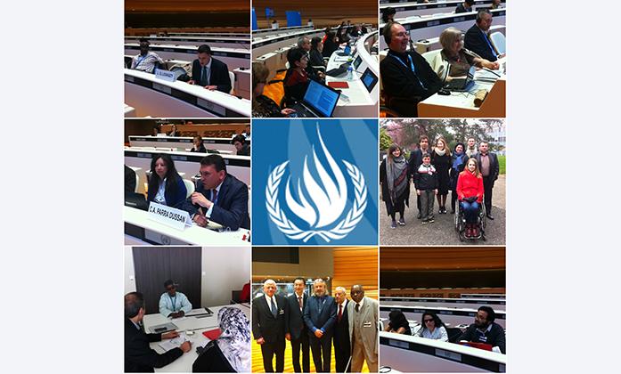 A selection of delegates represented at the 17th Session of the CRPD Committee, including delegates from Jordan, Morocco, Moldova, and Canada. 