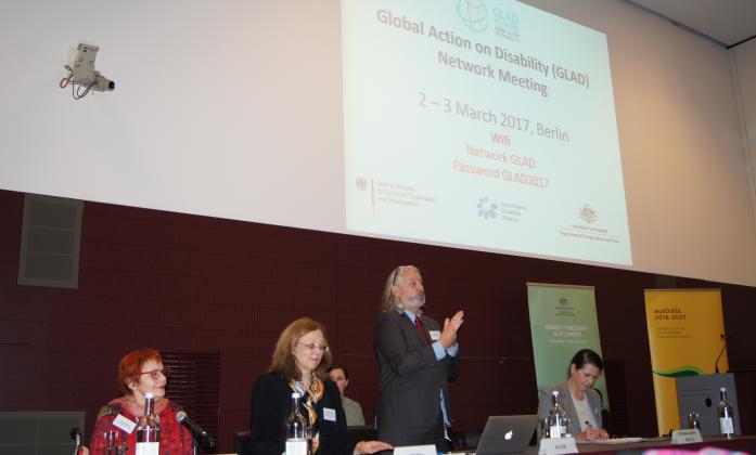 Colin Allen, IDA Chair, opens the GLAD meeting