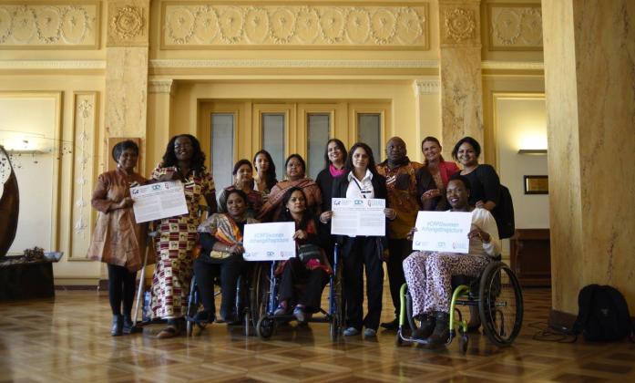 Women with disabilities from all over the world for GQual campaign