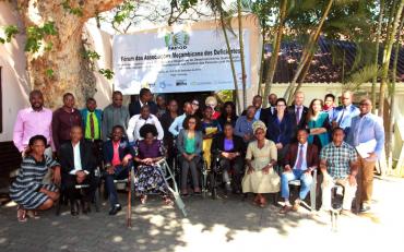 Participants at the training on the CRPD & SDGs in Mozambique