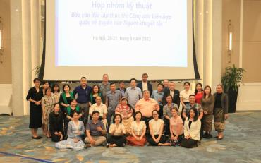 Group picture of CRPD Committee’s review and on the Global Disability Summit with organizations from Laos and Vietnam