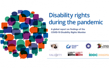 Cover of the COVID 19 Disability Rights Monitor report