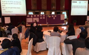 Room view of the Vietnam Technical Workshop on Reporting SDG's implementation in light with the CRPD