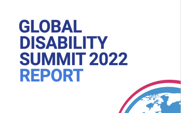Title page of GLOBAL DISABILITY SUMMIT 2022 REPORT