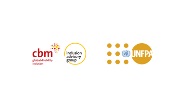 Logo of CBM Global and UNFPA
