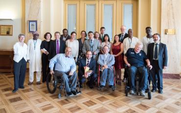 CRPD Committee members and High Commissioner Zeid Ra’ad Al Hussein