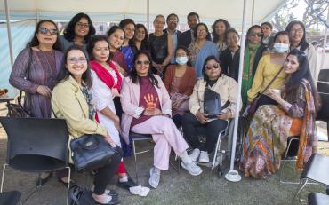 Group of women in Nepal at the Photovoice launch