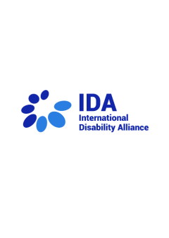 IDA logo in blue and white