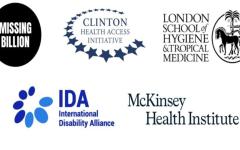 Logos: Missing Billion, Clinton Health Access Initiative, London School of Hygiene and Tropical Medicine, IDA and McKinsey Health Institute