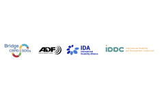 Logos of Bridge CRPD-SDGs, ADF, IDA, IDDC